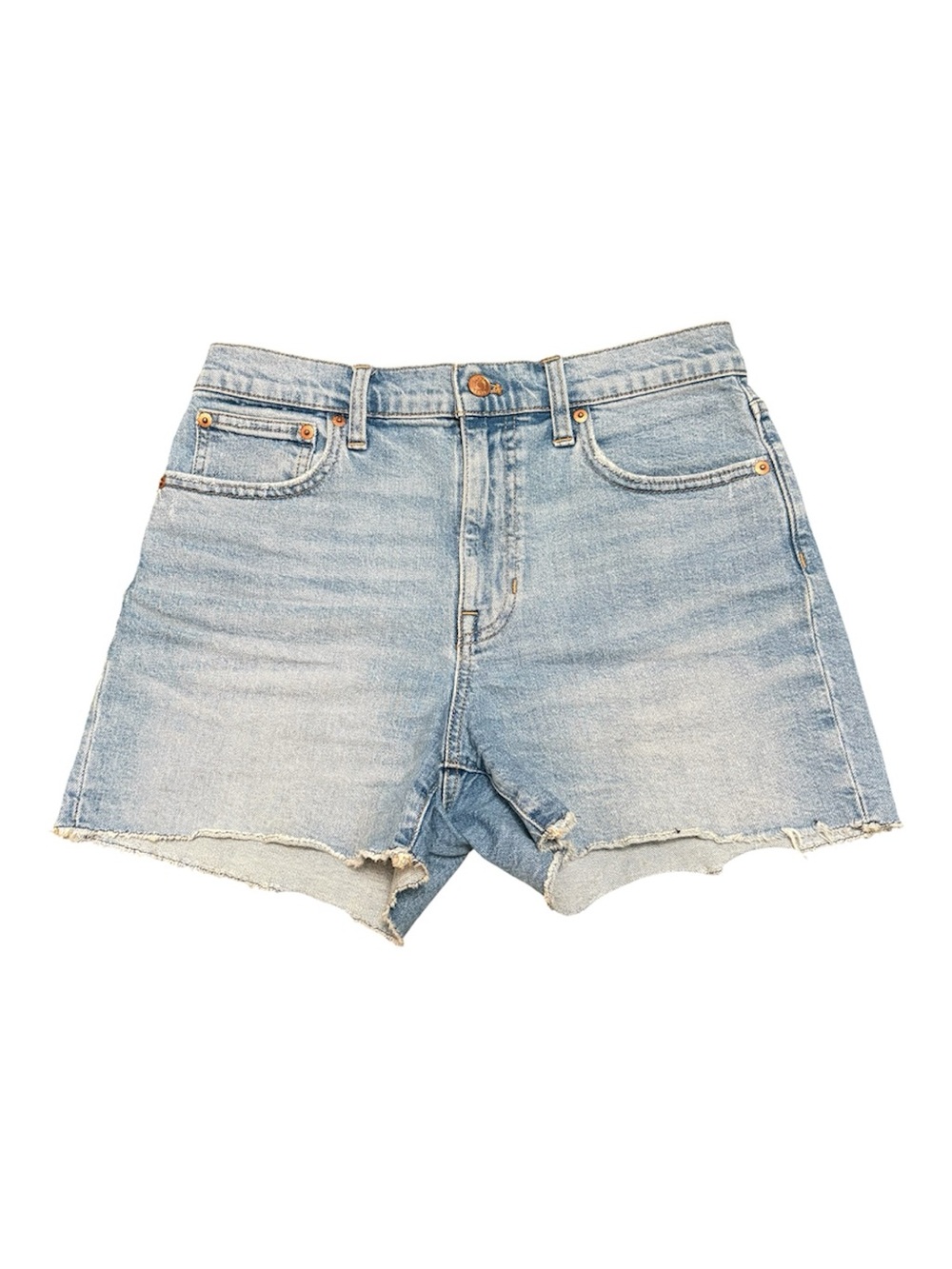 Sz 27 J. Crew High-Rise Cutoff Denim Shorts Light Wash Size